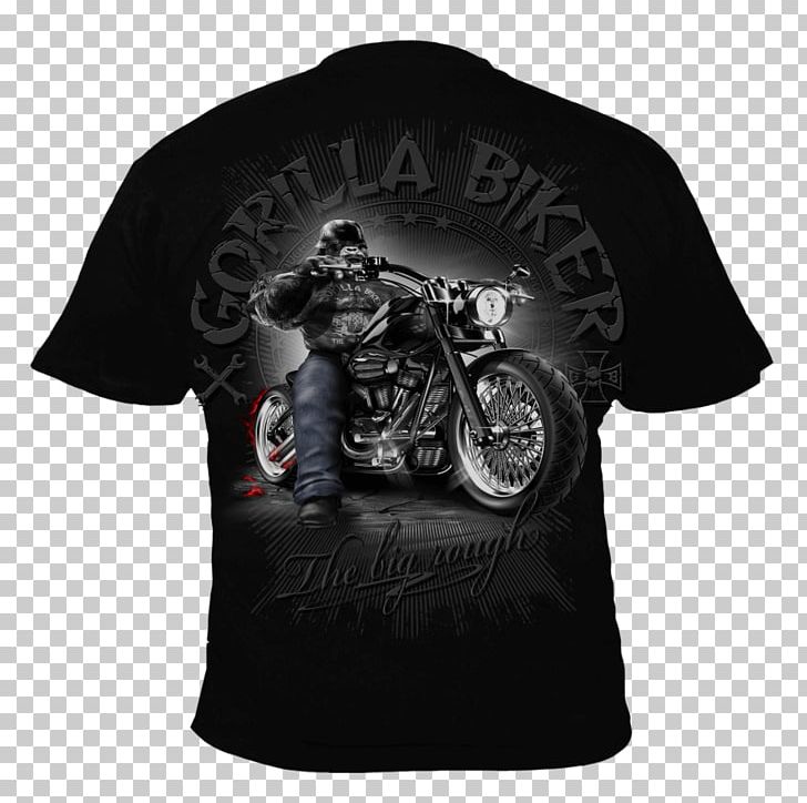 T-shirt Gorilla Motorcycle Helmets Biker PNG, Clipart, Biker, Black, Bluza, Brand, Clothing Free PNG Download