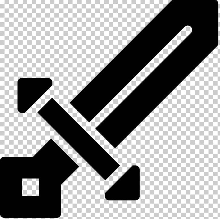 Minecraft Computer Icons Sword Épée PNG, Clipart, Angle, Black, Black And White, Brand, Computer Icons Free PNG Download