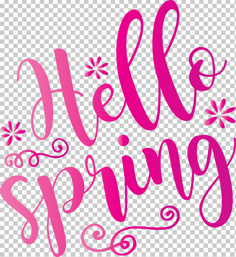 Hello Spring Spring PNG, Clipart, Hello Spring, Magenta, Pink, Spring, Text Free PNG Download