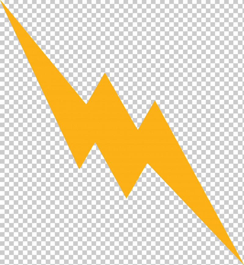 Orange Lightning PNG, Clipart, Line, Logo, Yellow Free PNG Download
