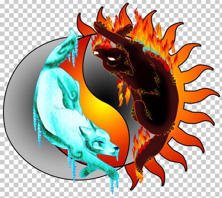 Gray Wolf Drawing Fire Dragon Png Clipart Art Computer