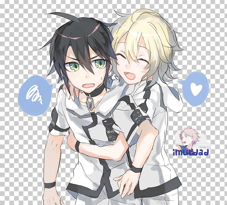 Seraph Of The End Anime Yaoi Shipping Fan Art PNG, Clipart, Anime, Black Hair, Brown Hair, Cartoon, Character Free PNG Download