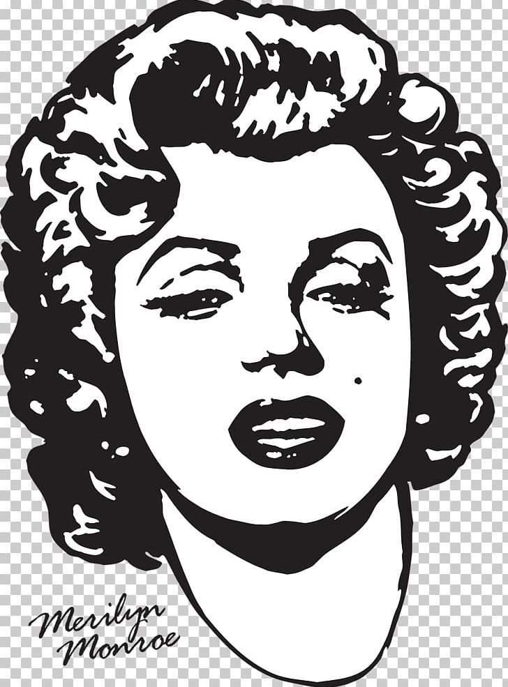 Marilyn Monroe Actor Drawing PNG, Clipart, Art, Black And White, Celebrities, Diamonds, Face Free PNG Download
