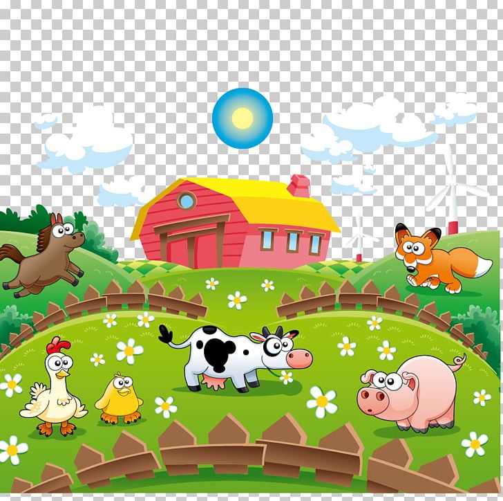 Cattle Cartoon Farm Illustration PNG, Clipart, 3d Animation, Animal Vector, Animation, Anime Character, Anime Eyes Free PNG Download