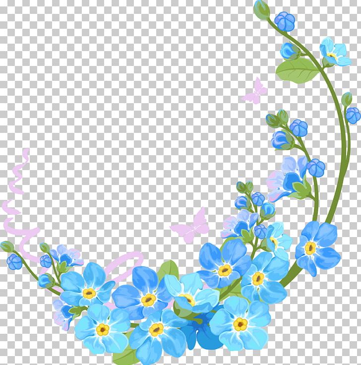 Borders And Frames Flower PNG, Clipart, Android, Blossom, Blue, Body Jewelry, Borders Free PNG Download