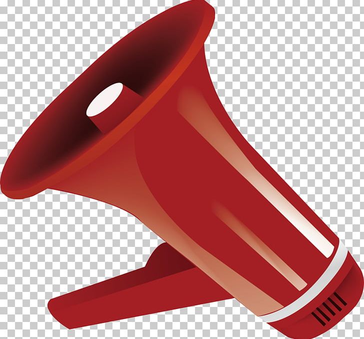 Horn Red Loudspeaker PNG, Clipart, Android, Designer, Graphic Design, Gules, Hand Free PNG Download