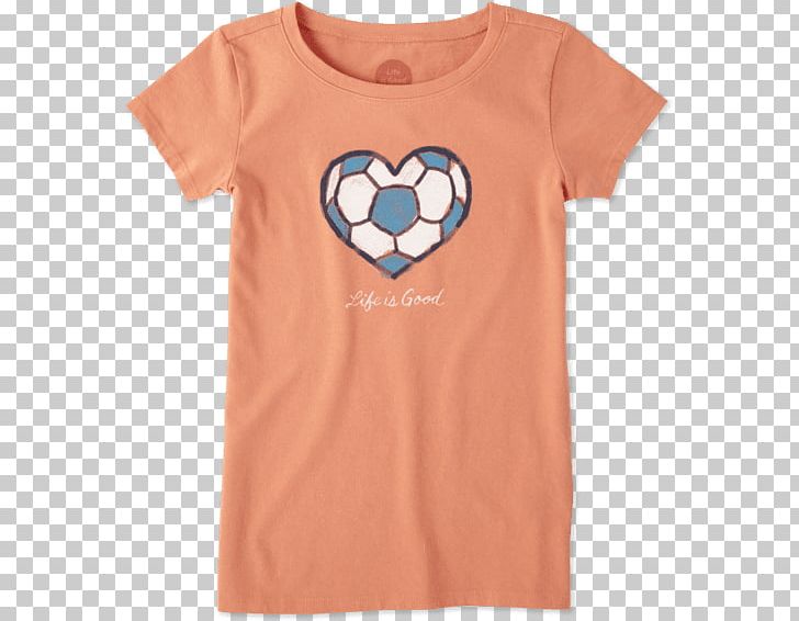 T-shirt Shoulder Sleeve Font PNG, Clipart, Children Soccer, Neck, Orange, Peach, Shoulder Free PNG Download