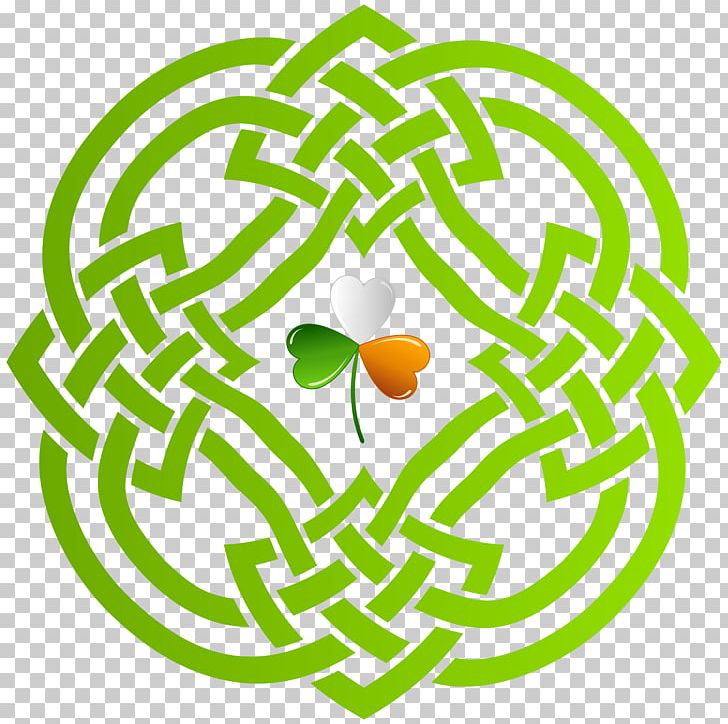 green celtic cross clip art