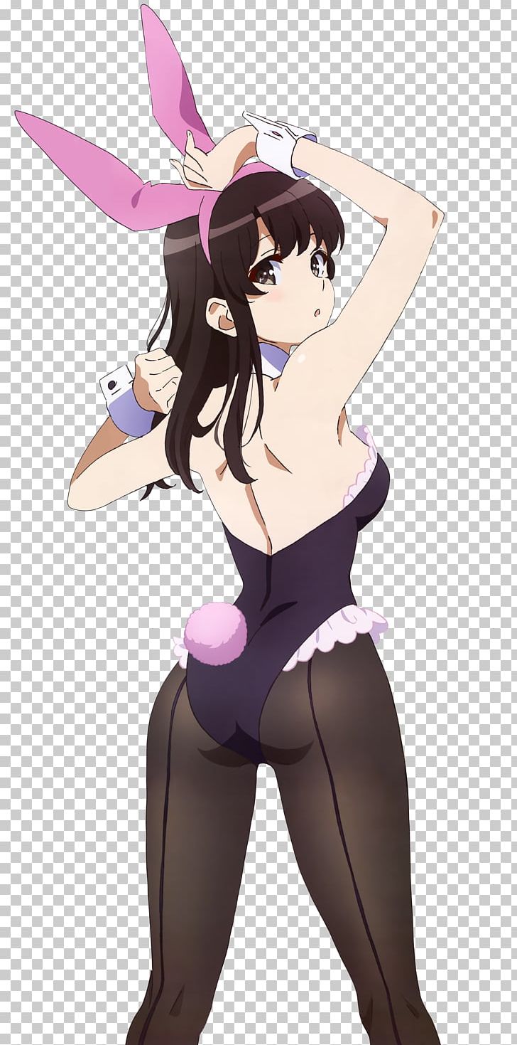 Saekano: How To Raise A Boring Girlfriend Anime フラグ Playboy Bunny Model Figure PNG, Clipart, Arm, Black Hair, Brown Hair, Cartoon, Character Free PNG Download