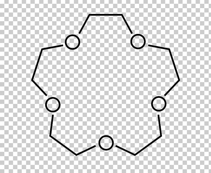 Crown Ether 15-Crown-5 Cyclic Compound 18-Crown-6 PNG, Clipart, 15crown5, 18crown6, Angle, Area, Black And White Free PNG Download