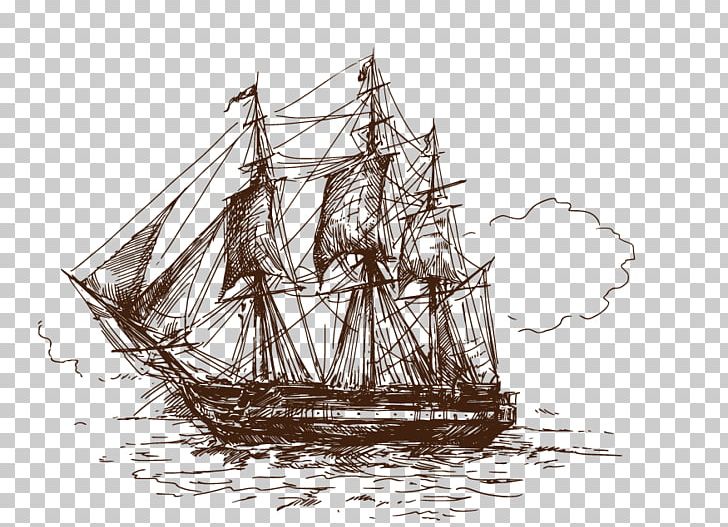 T-shirt Drawing Ship Stock Photography PNG, Clipart, Brig, Caravel, Carrack, Dromon, Hand Free PNG Download