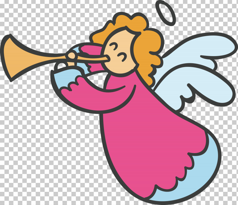 Angel PNG, Clipart, Angel, Bugle, Cartoon, Pleased, Sticker Free PNG Download