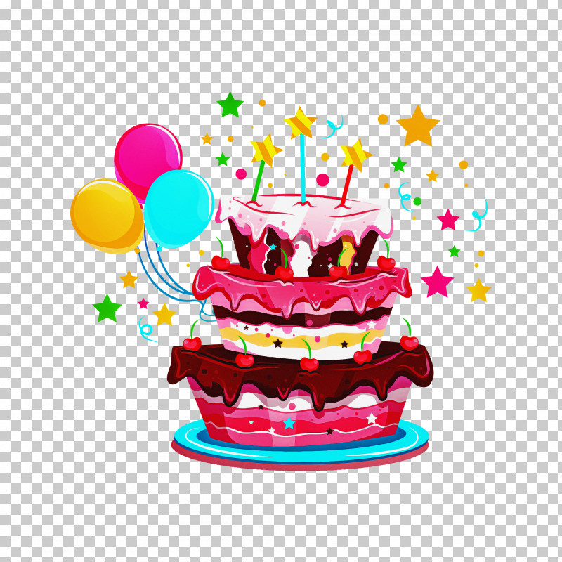 Birthday Cake PNG, Clipart, Baked Goods, Baking, Baking Cup, Balloon, Birthday Free PNG Download