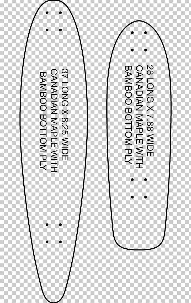 Longboard Skateboarding Penny Board Template PNG, Clipart, Angle, Area, Atom Pintail Longboard, Black And White, Line Free PNG Download