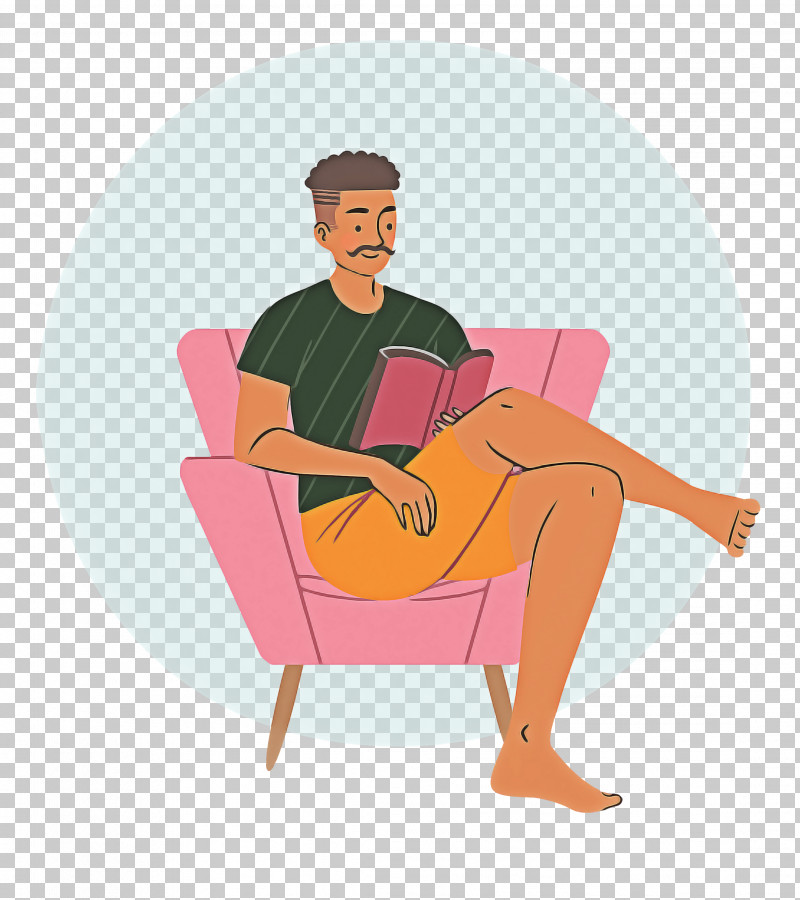 Reading Book Free Time Sofa PNG, Clipart, Behavior, Cartoon, Chair, Free Time, Hm Free PNG Download