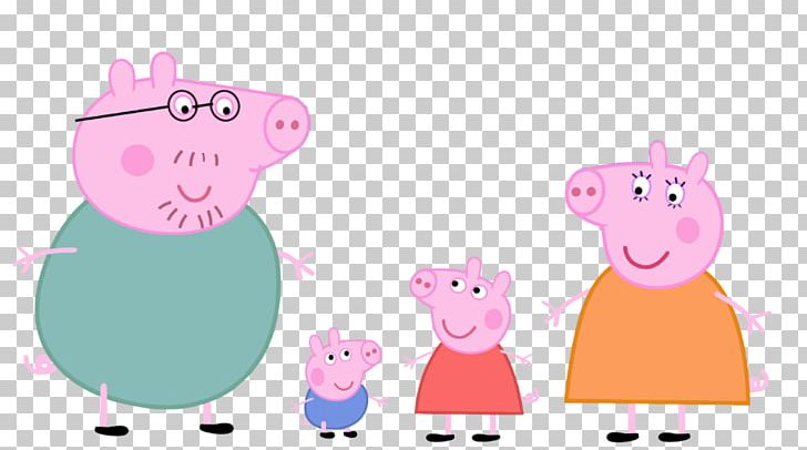 Daddy Pig Mummy Pig George Pig Miss Rabbit PNG, Clipart, Animals, Animated Cartoon, Animated Film, Cartoon, Daddy Pig Free PNG Download