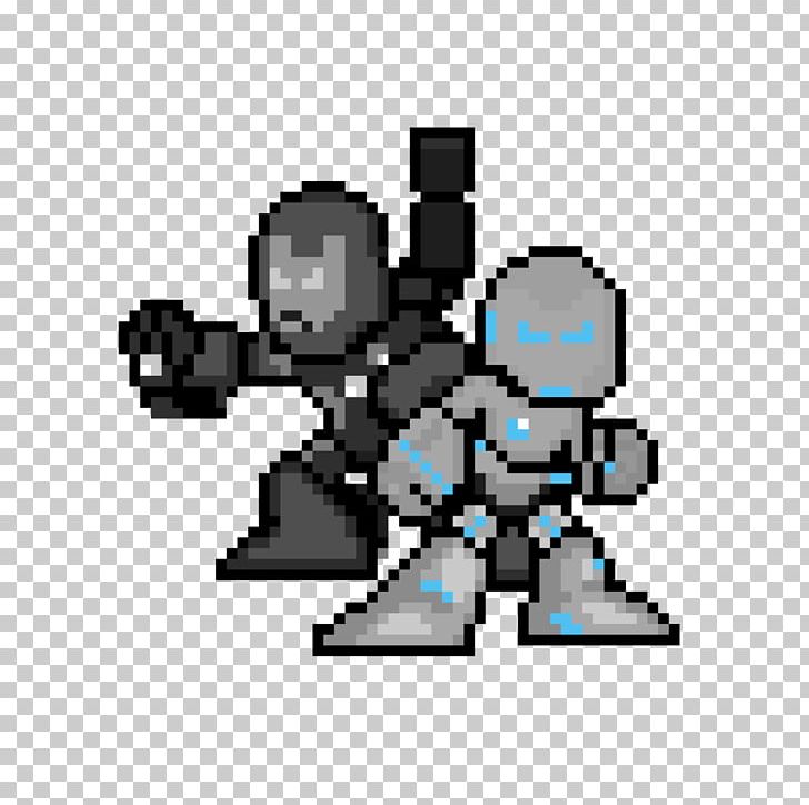 Iron Man War Machine Marvel Heroes 2016 Pixel Art Sprite Png