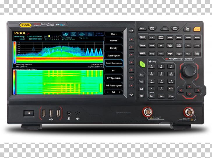 Spectrum Analyzer Analyser Radio Frequency Real-time Computing RIGOL Technologies PNG, Clipart, Audio Receiver, Bandwidth, Dig, Electronic Device, Electronics Free PNG Download