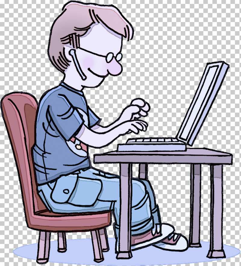 Cartoon Furniture Sitting Table Reading PNG, Clipart, Cartoon, Furniture, Job, Reading, Sitting Free PNG Download