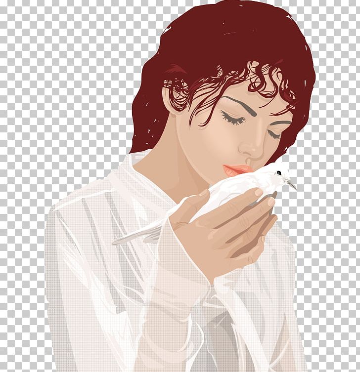 White Business Woman Face PNG, Clipart, Black Hair, Business Woman, Cartoon, Doves As Symbols, Encapsulated Postscript Free PNG Download