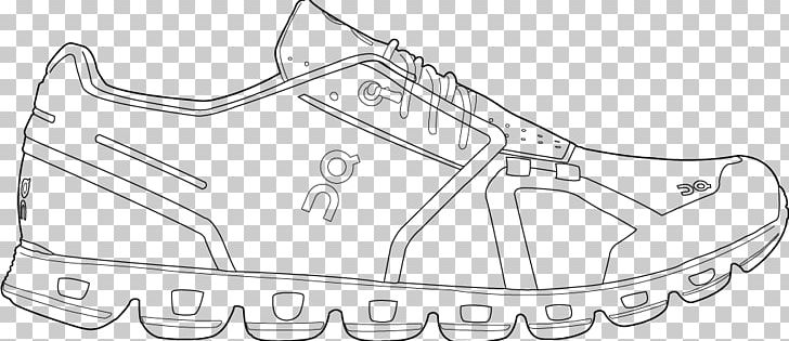Sneakers Shoe Puma Footwear Drawing PNG, Clipart, Angle, Area, Auto Part, Black And White, Drawing Free PNG Download