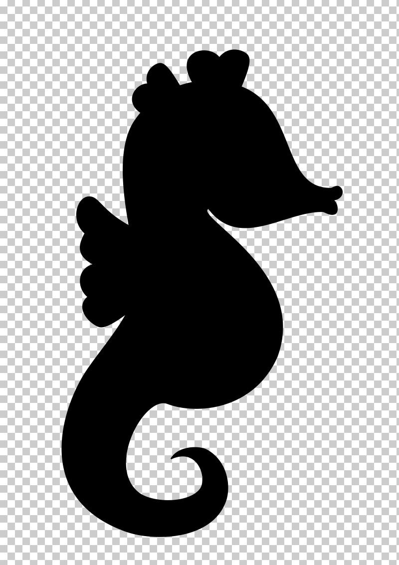 Silhouette Squirrel Black-and-white Seahorse Fish PNG, Clipart, Blackandwhite, Fish, Seahorse, Silhouette, Squirrel Free PNG Download
