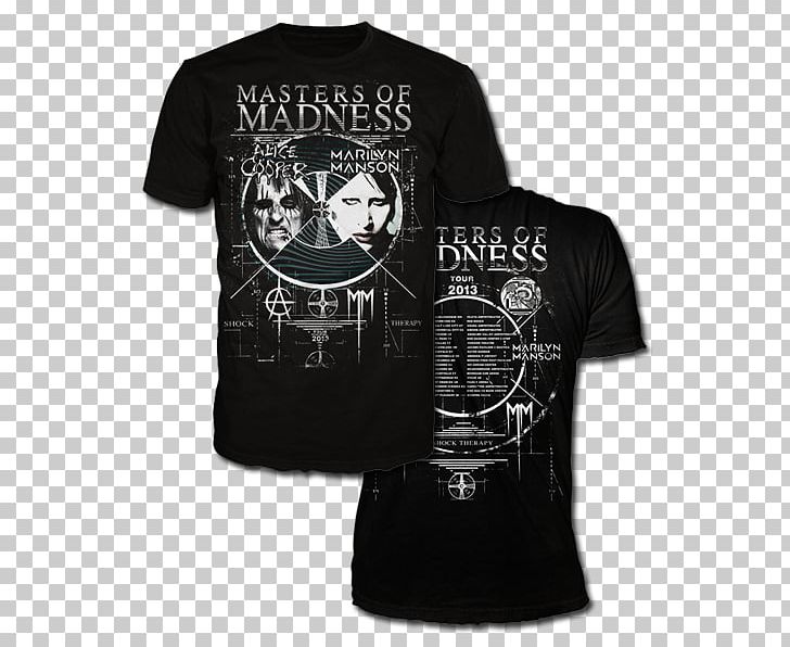 T-shirt Holy Wood (In The Shadow Of The Valley Of Death) Marilyn Manson Masters Of Madness Tour PNG, Clipart, Active Shirt, Alice Cooper, Black, Black M, Brand Free PNG Download