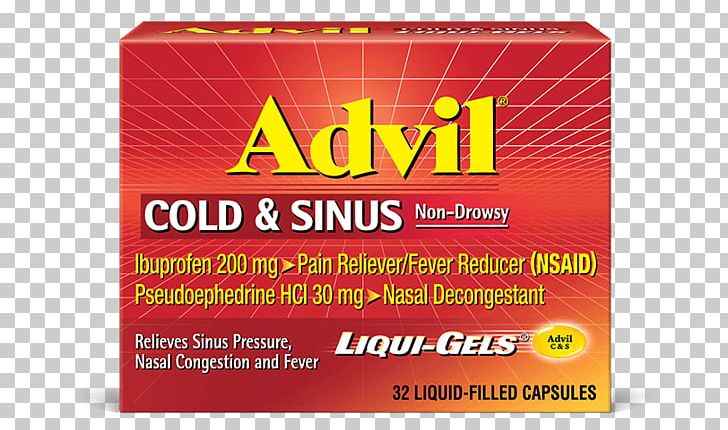 Ibuprofen Common Cold Pseudoephedrine Sinus Infection PNG, Clipart, Acetaminophen, Ache, Advil, Brand, Capsule Free PNG Download