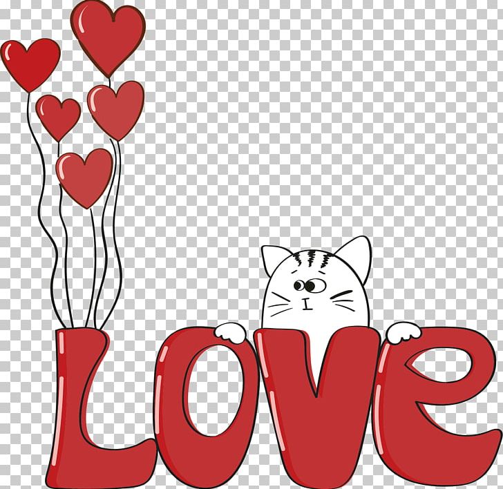 Valentines Day Doodle Drawing Illustration PNG, Clipart, Art, Balloon, Cat, Emotion, February 14 Free PNG Download
