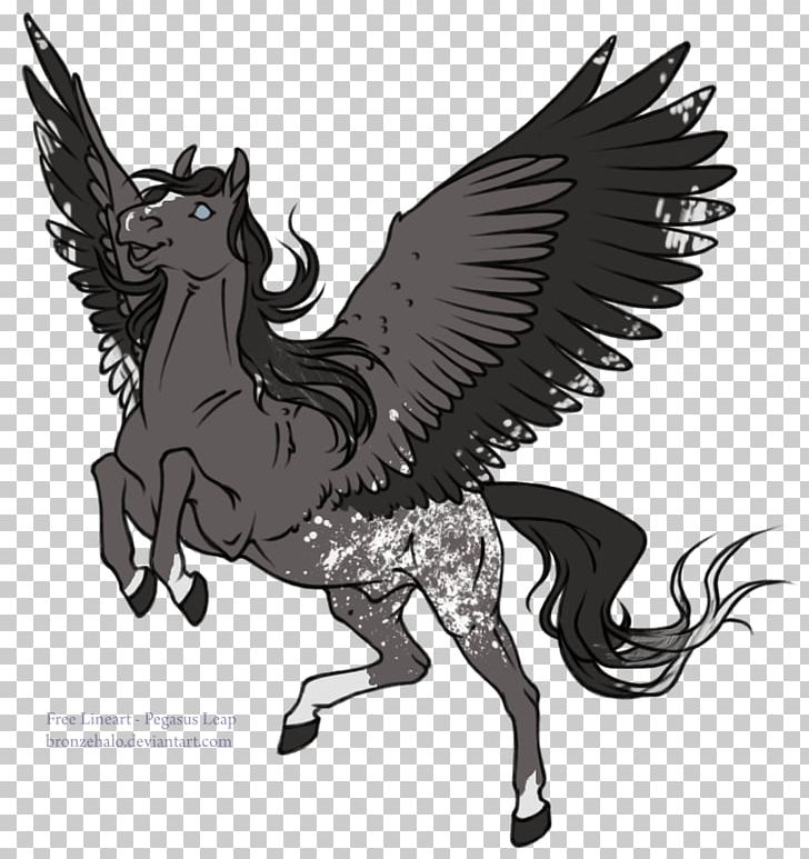 Horse Pegasus Line Art Drawing Unicorn PNG, Clipart, Animals, Art, Bird, Bird Of Prey, Black And White Free PNG Download