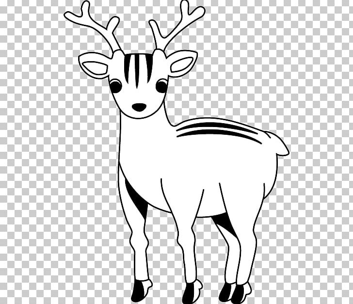 Reindeer Antelope Goat Pack Animal PNG, Clipart, Animal Figure, Antelope, Antler, Black And White, Deer Free PNG Download