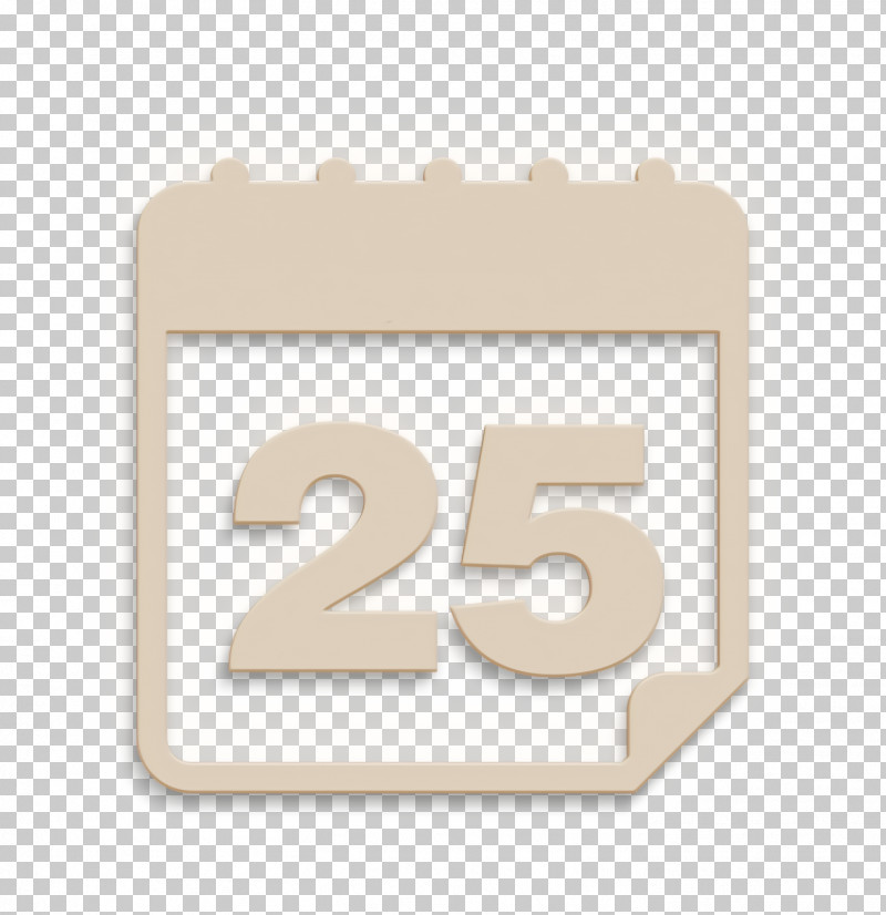 Calendar Page Of Day 25 Icon Calendar Icons Icon Interface Icon PNG, Clipart, Beige, Calendar Icon, Calendar Icons Icon, Geometry, Interface Icon Free PNG Download