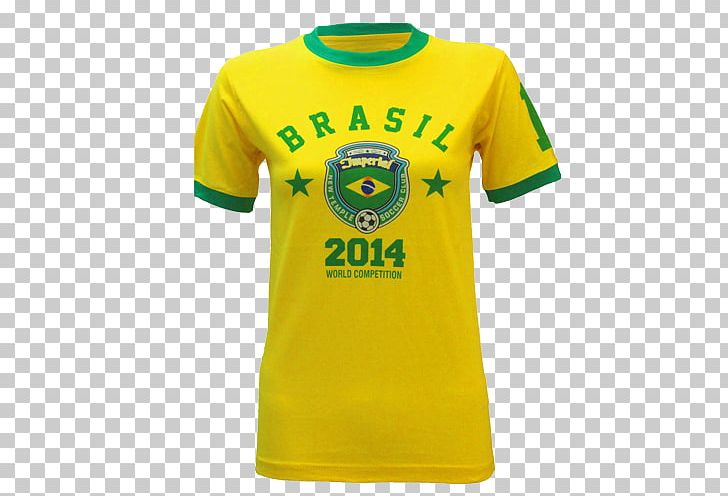 T-shirt 2014 FIFA World Cup Brazil Sleeve Crew Neck PNG, Clipart, 2014 Fifa World Cup, Active Shirt, Brand, Brazil, Clothing Free PNG Download