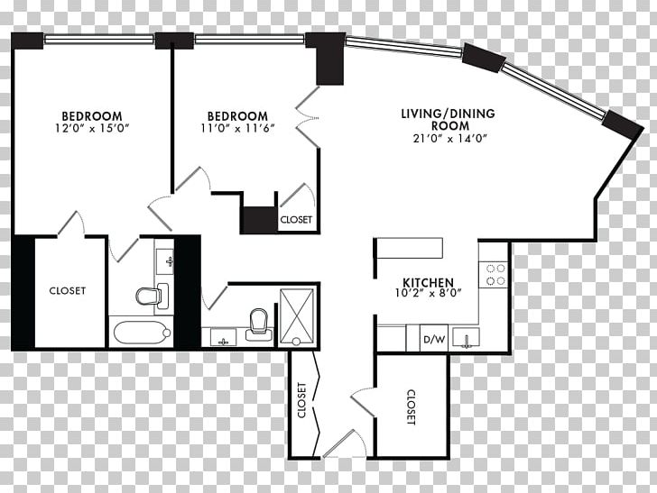 Bedroom Kitchen Floor Plan Granite PNG, Clipart, Angle, Area, Bedroom, Black And White, Brand Free PNG Download