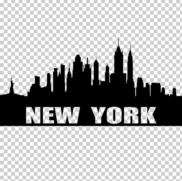 New York City Skyline Silhouette Drawing PNG, Clipart, Art, Black And White, Brand, City, Cityscape Free PNG Download