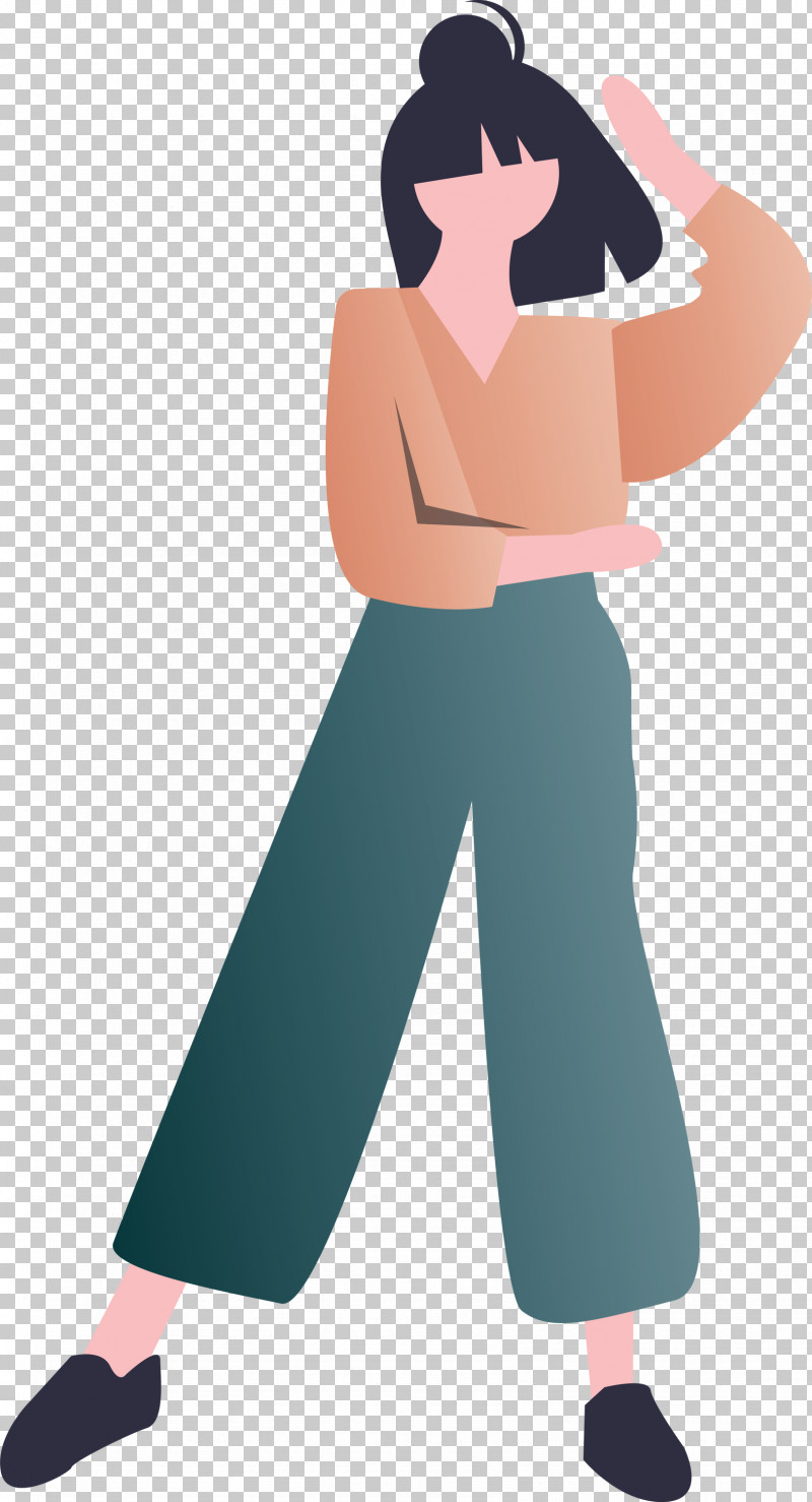 Modern Girl PNG, Clipart, Animation, Cartoon, Modern Girl, Muscle, Standing Free PNG Download