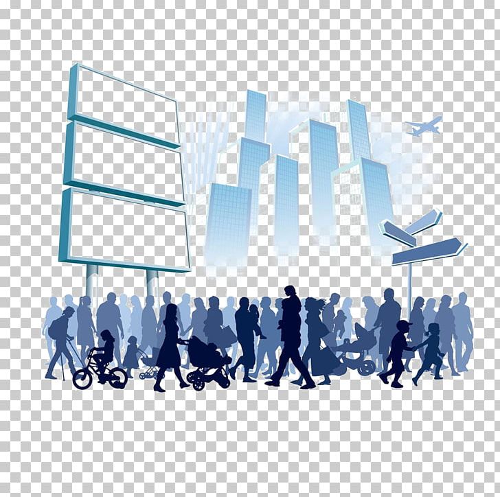 Crowd Photography Illustration PNG, Clipart, Blue, Brand, Business, City, City Silhouette Free PNG Download