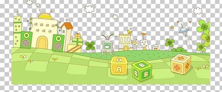 Cartoon Illustration PNG, Clipart, Building, Creative Background, Elements Vector, Grass, Happy Birthday Vector Images Free PNG Download