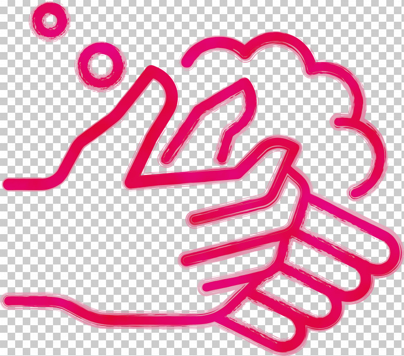 Pink Text Line Magenta Thumb PNG, Clipart, Cleaning Hand, Corona Virus Disease, Line, Magenta, Paint Free PNG Download