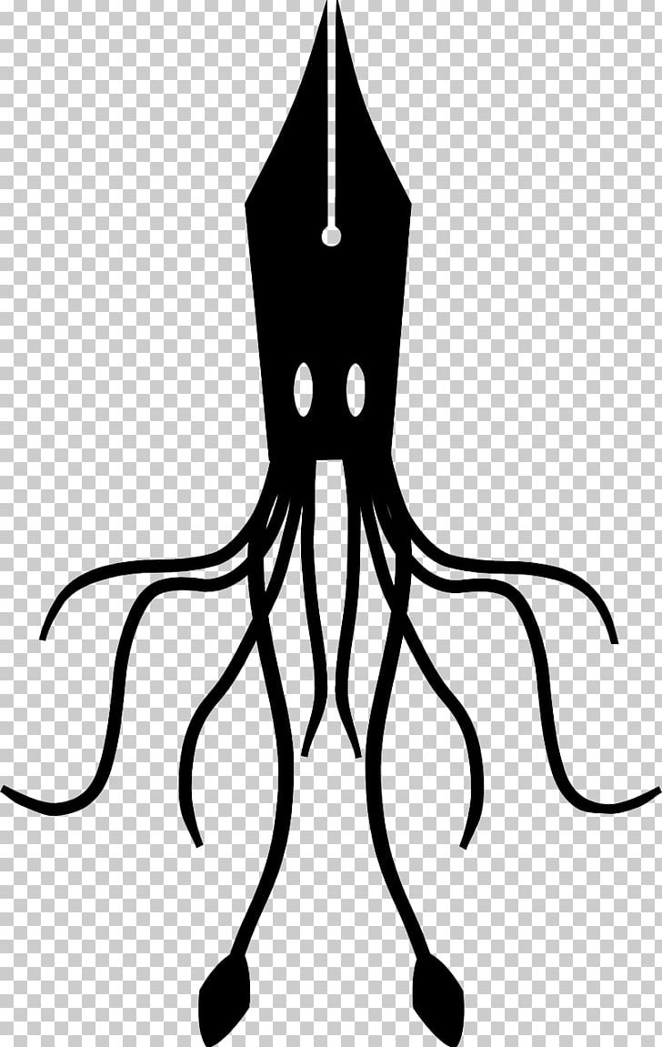 Color Squid Octopus SCP Foundation PNG, Clipart, Artwork, Black, Black And White, Color Squid, Fictional Character Free PNG Download
