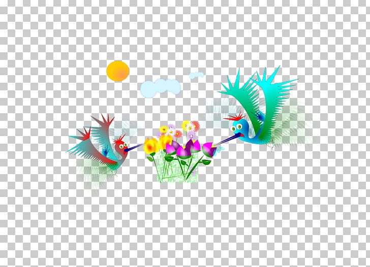 Hummingbird And Flower Clipart