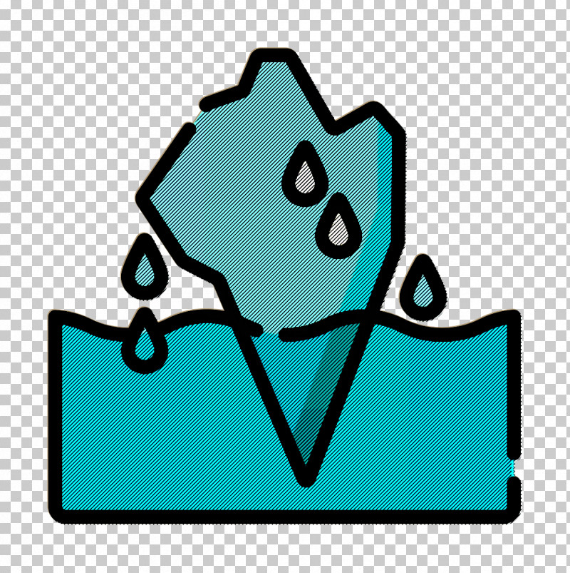 Iceberg Icon Climate Change Icon PNG, Clipart, Aqua, Climate Change Icon, Green, Iceberg Icon, Line Free PNG Download