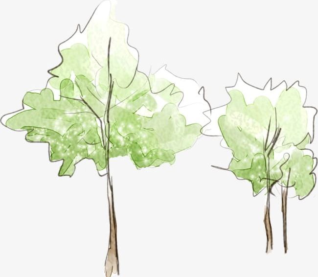 Fresh Hand-painted Watercolor Tree PNG, Clipart, Fresh, Fresh Clipart, Fresh Clipart, Fresh Painted Trees, Fresh Tree Free PNG Download