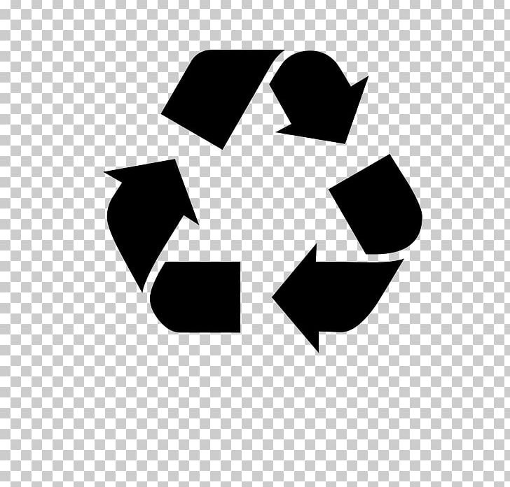 Recycling Symbol Decal Plastic PNG, Clipart, Angle, Black, Black And White, Brand, Decal Free PNG Download