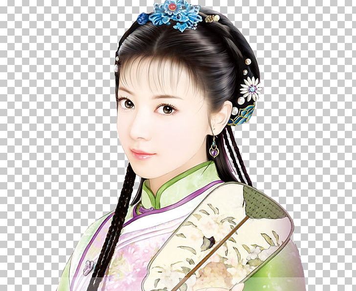 Empress Xiaoduanwen Qing Dynasty Khorchin Mongols Borjigin PNG, Clipart, Black Hair, Brown Hair, Costume, Forehead, Girl Free PNG Download