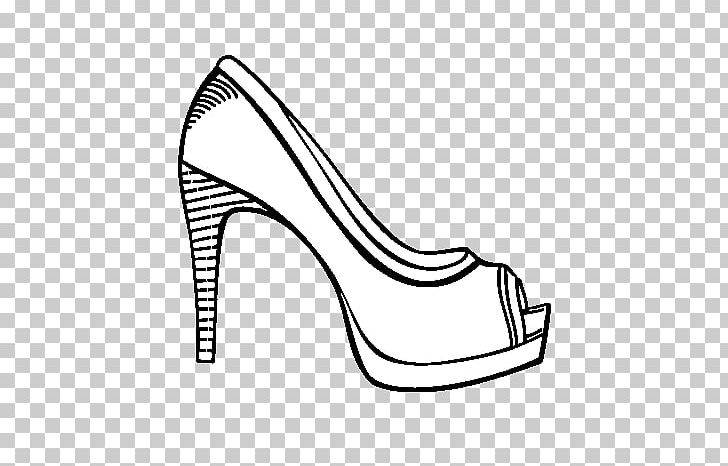 High-heeled Shoe Drawing Fashion Coloring Book PNG, Clipart, Area, Automotive Design, Basic Pump, Black, Black And White Free PNG Download