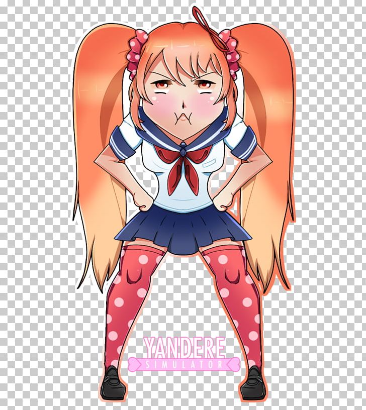 Pixel art of osana najimi from yandere simulator