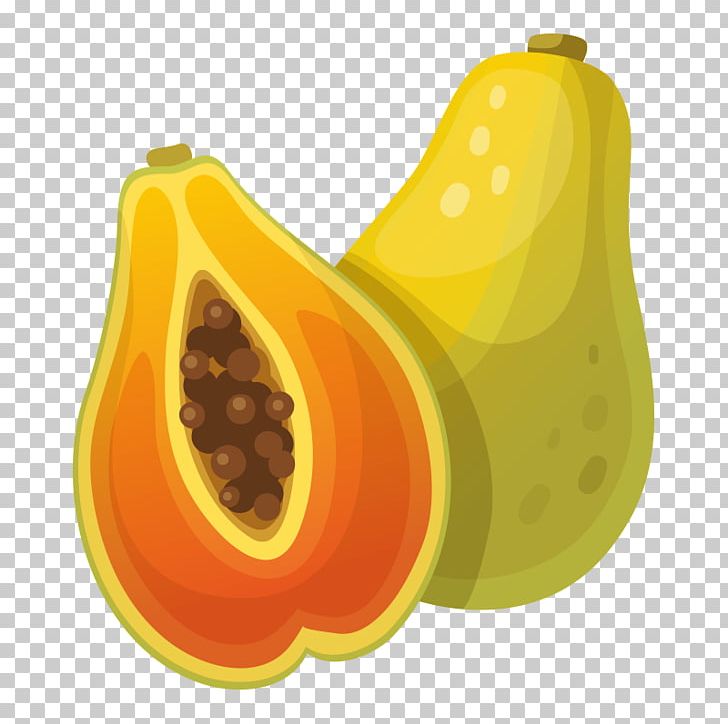 Cartoon Papaya Illustration PNG, Clipart, Apple Fruit, Auglis, Calabaza, Cartoon, Drawing Free PNG Download