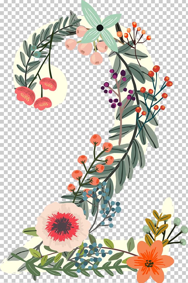 Number Flower Digital Data PNG, Clipart, Arabic, Arabic Numerals, Branch, Color, Cut Flowers Free PNG Download