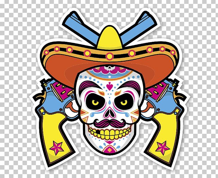 Skull Calavera Mexico Sticker PNG, Clipart, Art, Artwork, Bone, Calavera, Clip Art Free PNG Download